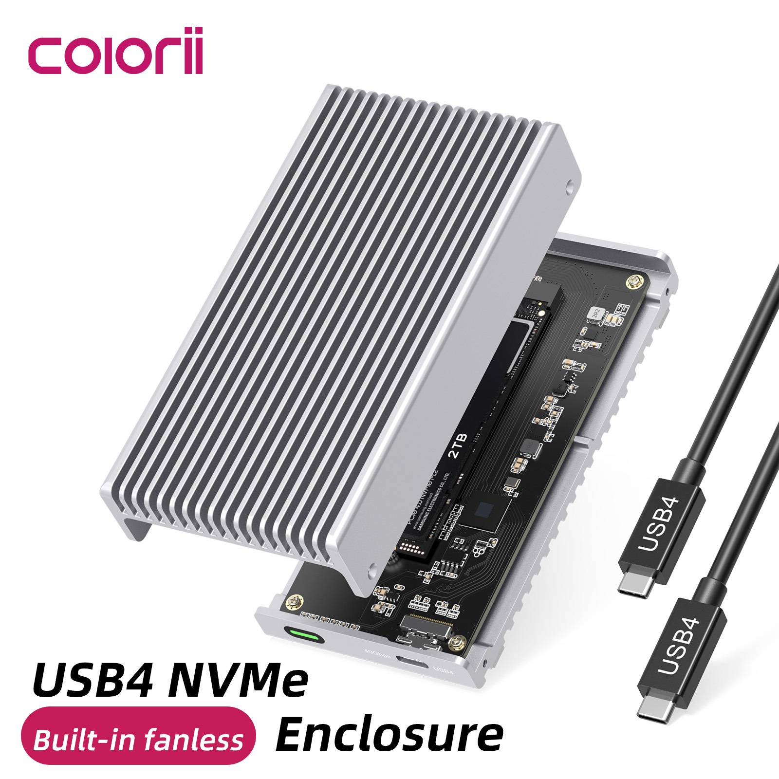 Usb4 40Gbps External Ssd 8Tb - Gabinete SSD externo Thunderbolt USB4 40