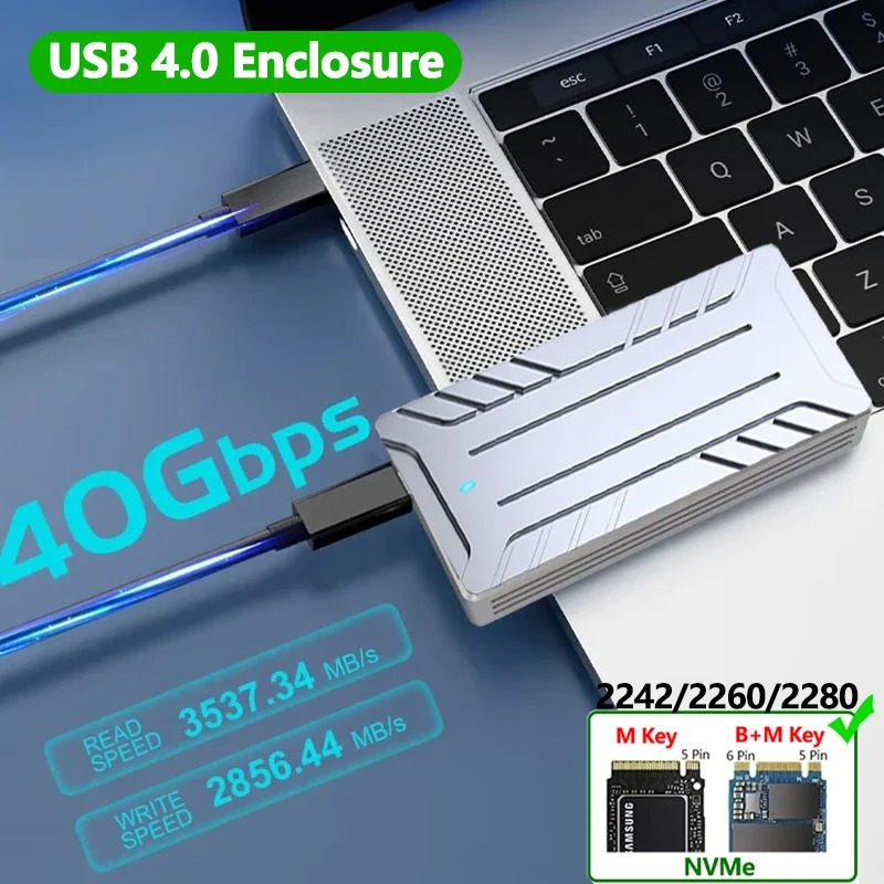 Usb4 40gbps m.2 nvme ssd gabin - Thunderbolt 4 External Ssd 4Tb avaliação e preço