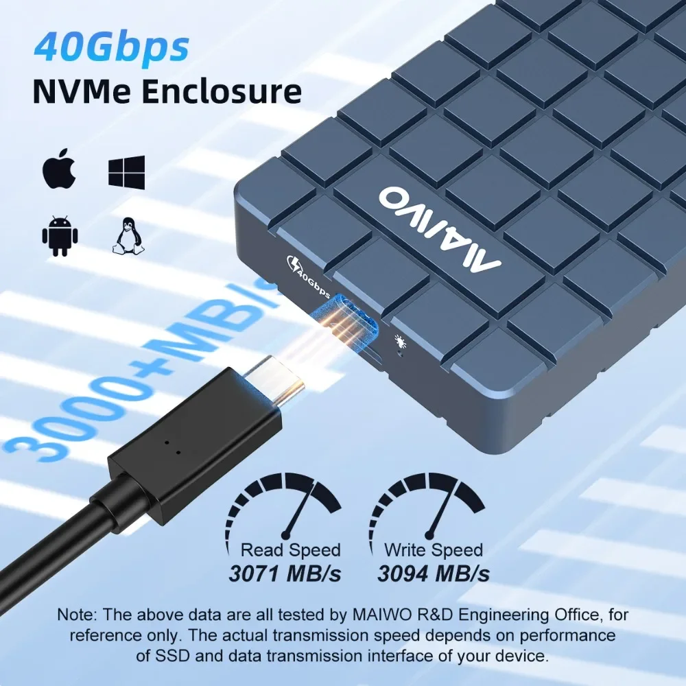 Caixa de SSD M.2 NVMe MAIWO US - 8Tb M2 Nvme Ssd avaliação e preço