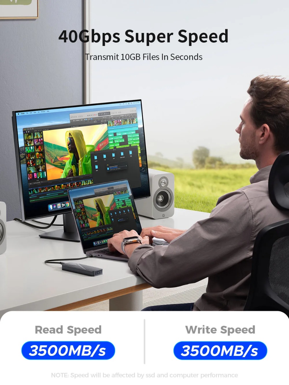 ORICO-Caixa Externa de Alumíni - Usb4 40Gbps External Ssd 8Tb avaliação e preço