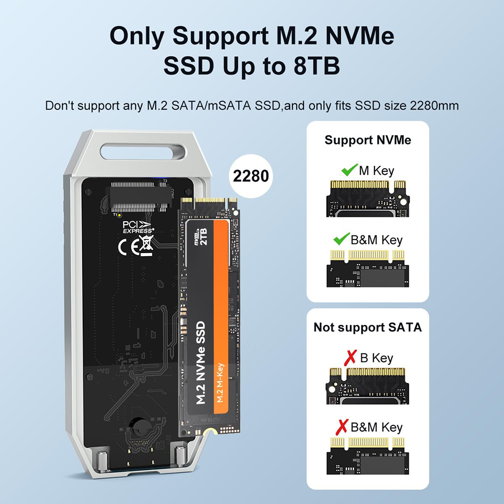 MAIWO-NVMe Case para Macbook L - 8Tb M2 Nvme Ssd avaliação e preço