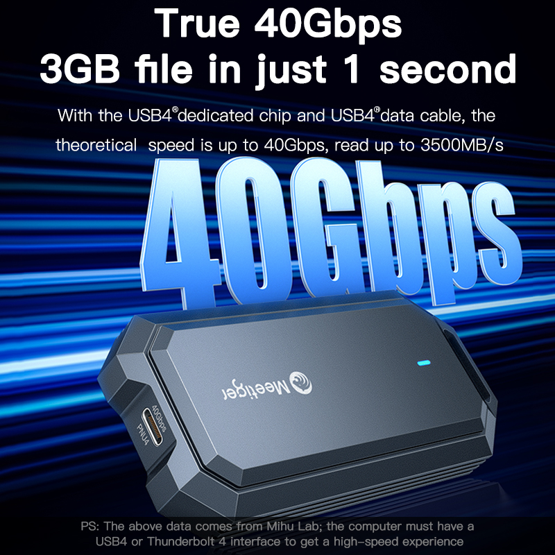 Case Externo Meetiger 40Gbps M - Usb4 40Gbps External Ssd 8Tb avaliação e preço
